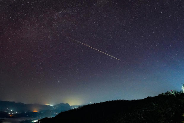 A Huge Perseid Meteor Was Seen Over The Night Sky 